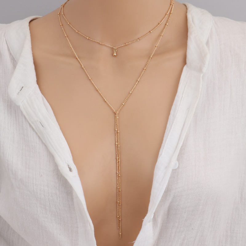Retro Geometric Clavicle Necklace - Image 2